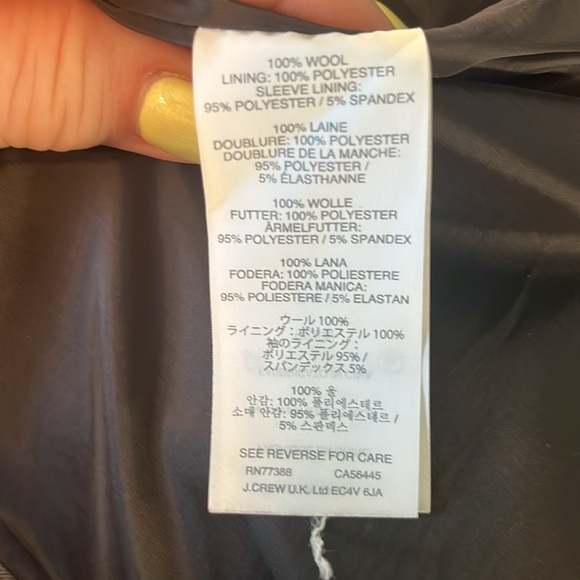J. Crew Sidney Super 120’s Blazer Heather Gray 100% Wool Size 2 - Picture 12 of 15